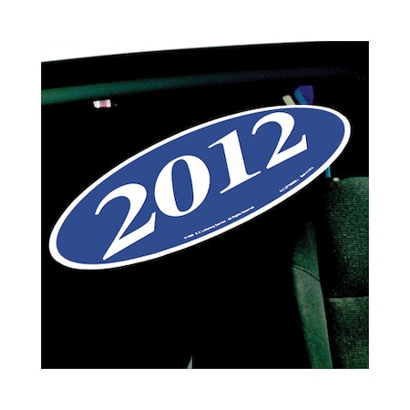 White & Blue Oval Year Model Signs: 2016 Pk